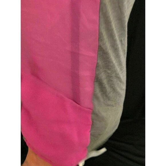 Splendid Womens Gray Pink Scoop Neck Jersey Tank Top Silk Modal Medium - Picture 4 of 7